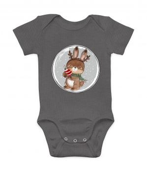 Patch / Aufnäher  - Winterhasi GRAU